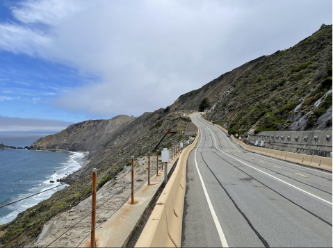 Walk Across A Converted Segment Of Highway 1 On Devil's Slide Trail In Northern California