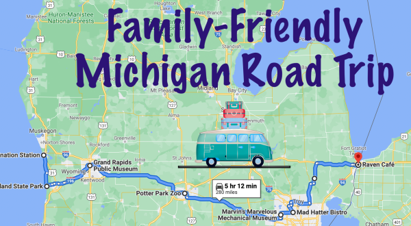 This Family Friendly Road Trip Through Michigan Leads To Whimsical Attractions, Themed Restaurants, And More