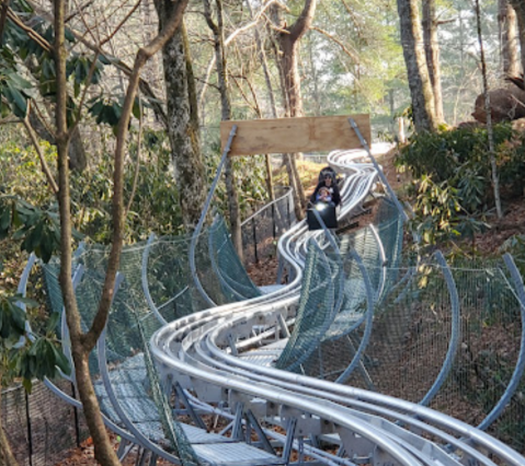 Ride Through North Carolina's Wintry Landscape On The Scaly Screamer Mountain Coaster