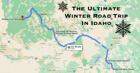 Spend A Chilly Weekend On This Winter Road Trip In Idaho