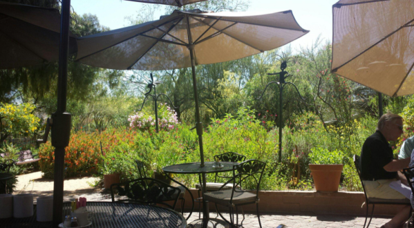 Garden Bistro Is A Beautiful Restaurant Tucked Away In A Lush Botanical Garden In Arizona