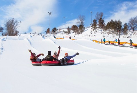 With 6 Lanes, One Of Michigan’s Largest Snow Tubing Parks Offers Plenty Of Space For Everyone