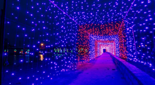 The Dancing Lights At Mill Pond Park Is One Of Texas’ Biggest, Brightest, And Most Dazzling Drive-Thru Light Displays