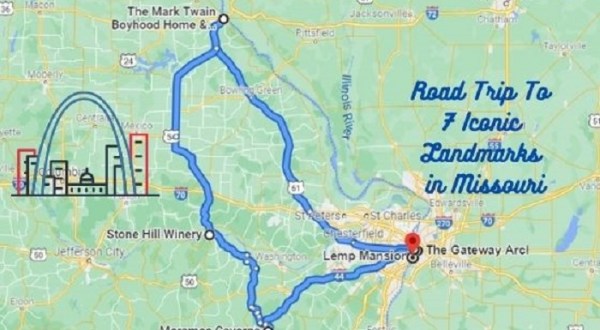 This Epic Road Trip Leads To 7 Iconic Landmarks In Missouri