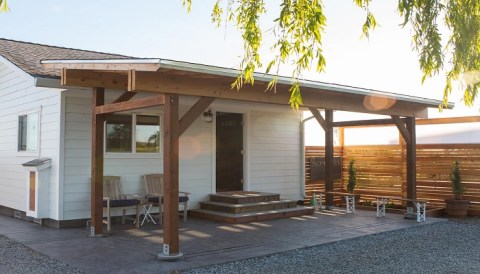 Stay In A Charming Northern California Cottage With Its Own Private Outdoor Soaking Tub