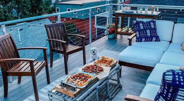 This Stunning Maine AirBnB Comes With Its Own Two Story Roof Deck For Taking In The Gorgeous Views