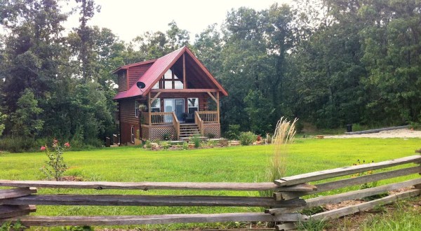Soak In A Hot Tub Surrounded By Natural Beauty At This Enchanting Cabin In Missouri
