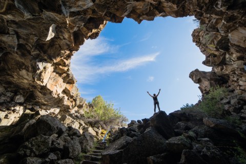 Hike Through Lava Beds National Monument In Northern California For An Incredible Underground Adventure