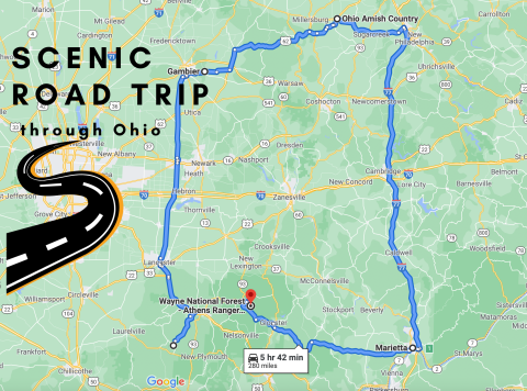 This 280-Mile Road Trip Leads To Some Of The Most Scenic Parts Of Ohio, No Matter What Time Of Year It Is