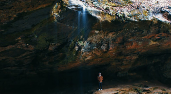 The Rare Cave Waterfall In Ohio You’ll Have To See To Believe
