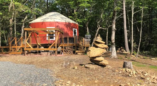 This Yurt Near The Blue Ridge Parkway In Virginia Lets You Glamp In Style