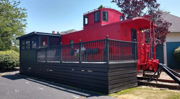 Spend The Night In An Authentic 1920s Railroad Caboose Near The Shores Of Lake Michigan