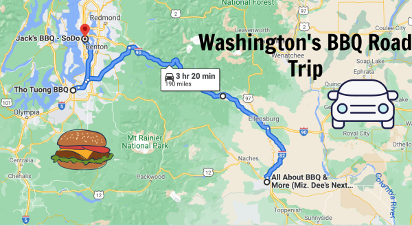 The Most Delicious Washington Road Trip Takes You To 4 Hole-In-The-Wall BBQ Restaurants