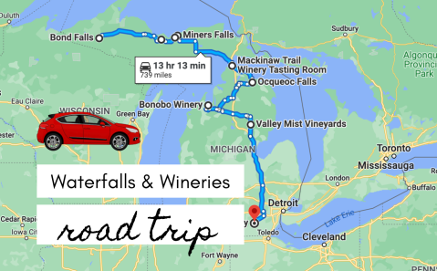 Explore Michigan's Best Waterfalls And Wineries On This Multi-Day Road Trip