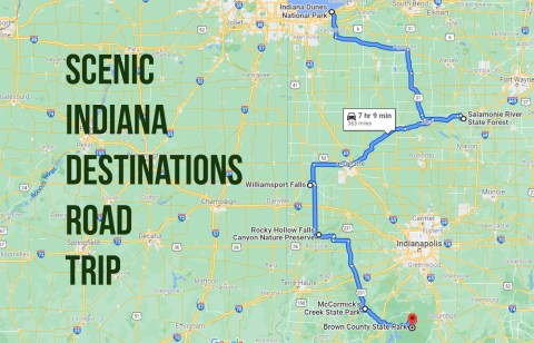This 363-Mile Road Trip Leads To Some Of The Most Scenic Parts Of Indiana, No Matter What Time Of Year It Is