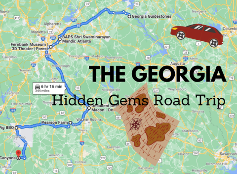 Take This Hidden Gems Road Trip When You Want To See Some Little-Known Places In Georgia