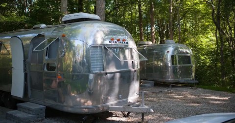 Stay The Night In A 1970s Airstream Trailer At Melville Ponds Campground In Rhode Island