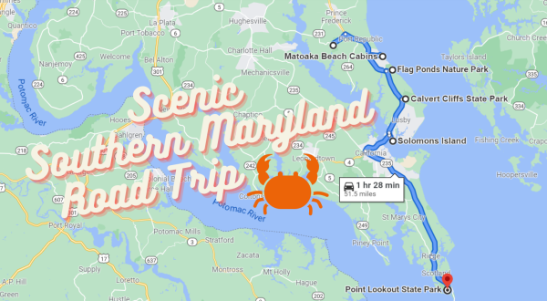This 52-Mile Road Trip Leads To Some Of The Most Scenic Parts Of Southern Maryland, No Matter What Time Of Year It Is