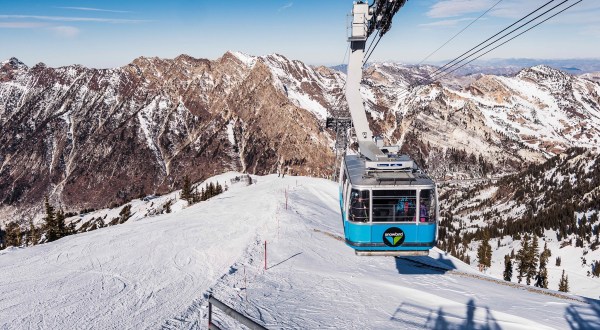 Enjoy Enchanting Winter Landscapes From A New Perspective On This Scenic Aerial Tram Ride In Utah