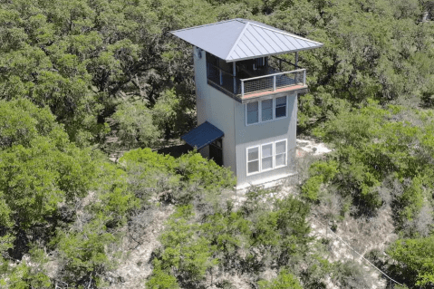 Spend The Night In An Airbnb That's Inside A 3-Story Treehouse Right Here In Texas