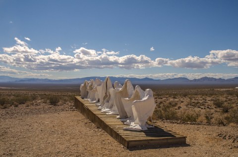 Here’s The Story Behind The Strange Ghost Sculptures In The Nevada Desert