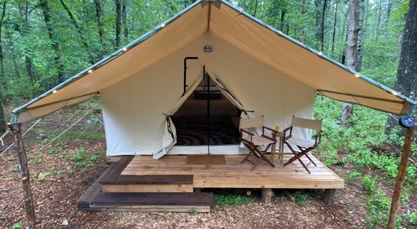 After You Hike The Maxwell Mays Trail, Sleep In A Canvas Tent At Glamp Frogmore In Rhode Island