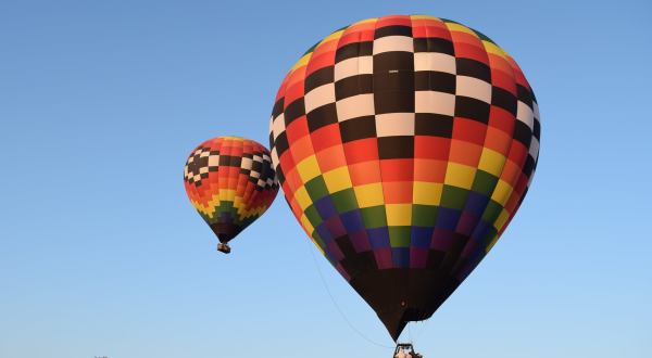 Take A Scenic Hot Air Balloon Ride Over The Rolling Hills Of The Illinois Countryside