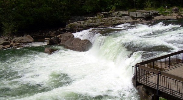 Pittsburgh’s Most Easily Accessible Waterfall Is Hiding In Plain Sight At Ohiopyle State Park