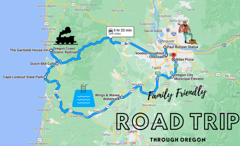 This Family Friendly Road Trip Through Oregon Leads To Whimsical Attractions, Themed Restaurants, And More