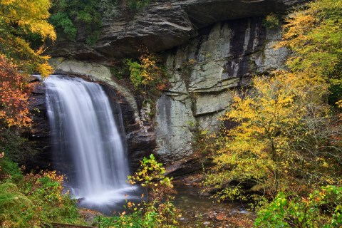 North Carolina's Most Easily Accessible Waterfall Is Hiding In Plain Sight On U.S. 276