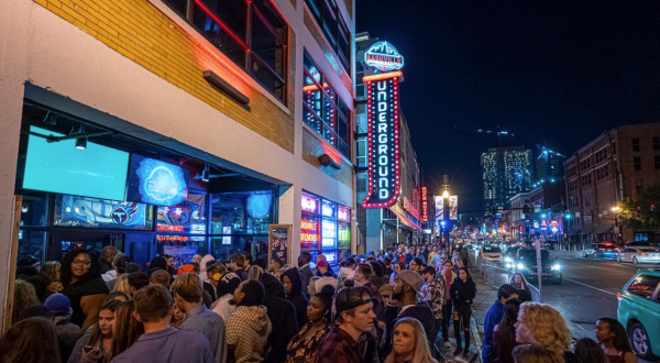 Sip Drinks Above The Clouds At Nashville Underground, The Tallest Broadway Rooftop Bar In Nashville