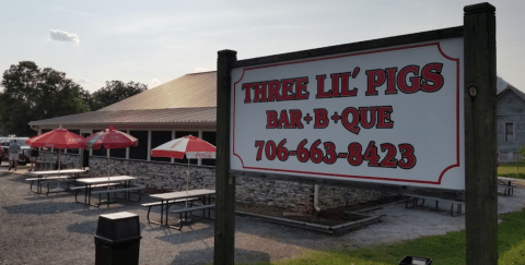 Enjoy Lip-Smacking Baby Back Ribs & Pork Sandwiches At Three Lil’ Pigs BBQ In Georgia