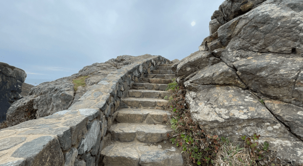 Take A Hidden Rocky Staircase To A Northern California Overlook That Offers Views Of The Ocean