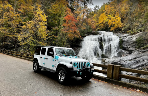 Tennessee's Most Easily Accessible Waterfall Is Hiding In Plain Sight Along The Cherohala Skyway