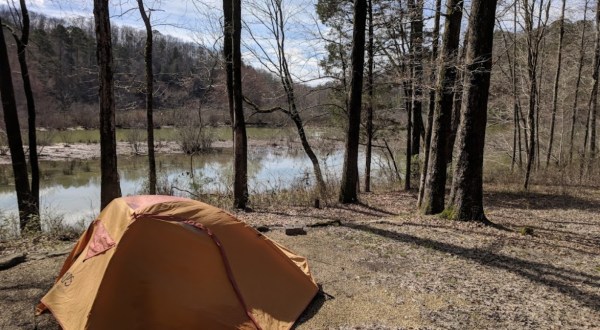 There’s A Lake Hiding In An Alabama Forest Where You Can Camp Year-Round