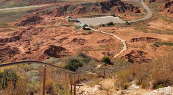 Take A Steep Staircase To An Oklahoma Overlook That Leads To Magical Views In The Middle Of Nowhere