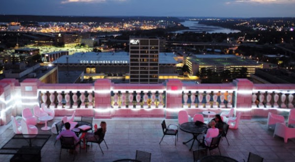 Sip Drinks Above The Clouds At The Penthouse Rooftop Bar, The Tallest Rooftop Bar In Oklahoma
