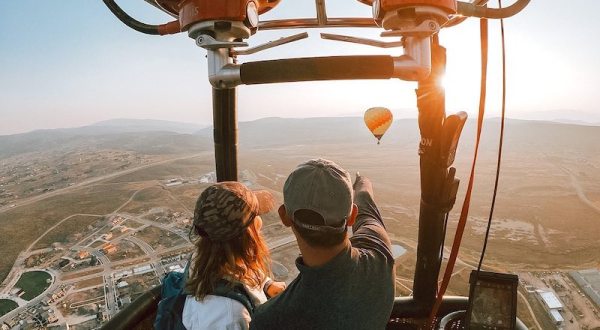Take A Scenic Hot Air Balloon Ride Around The Wasatch Mountains In Utah