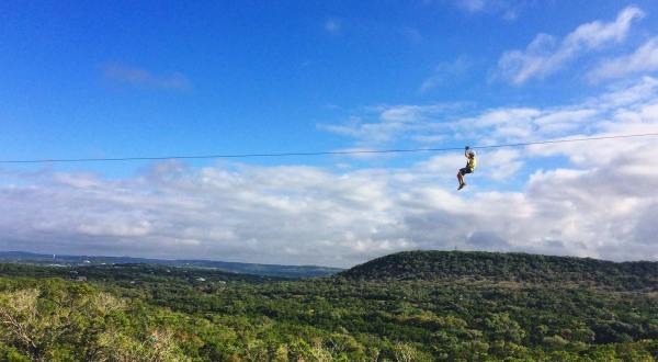 Soar Through The Air On 10 Separate Ziplines At Wimberley Zipline Adventures In Texas