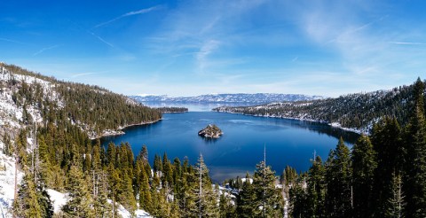 Few People Know This Tiny Rock In Northern California Is The Only Island In Lake Tahoe