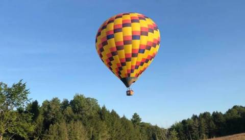 Take A Scenic Hot Air Balloon Ride Over The Forests And Inland Lakes Of New Hampshire