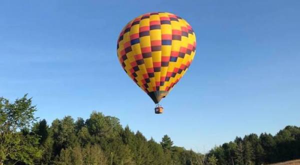 Take A Scenic Hot Air Balloon Ride Over The Forests And Inland Lakes Of New Hampshire