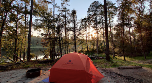 There’s A Lake Hiding In A Louisiana Forest Where You Can Camp Year-Round
