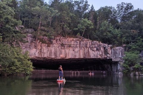 You'll Have The Most Tennessee Day Ever When You Stand-Up Paddleboard Through An Underground Cavern