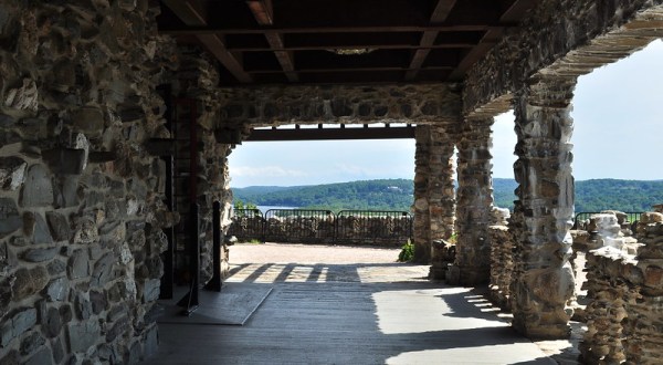 Take A Meandering Staircase To A Connecticut Overlook On The Balcony Of An Old Stone Castle