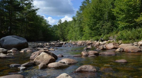 Maine’s Most Easily Accessible Waterfall Is Hiding In Plain Sight At The Side of Route 17