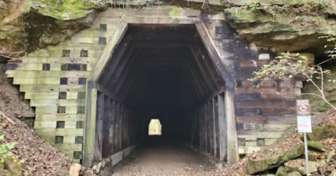 The Creepiest Hike In Ohio Takes You Through The Ruins Of An Abandoned Train Tunnel
