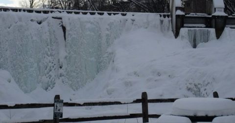 The Frozen Waterfalls At Bradford In Vermont Are A Must-See This Winter