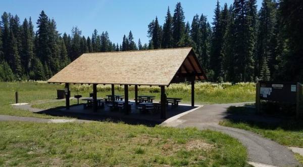 There’s A Pavilion Hiding In An Idaho Mountain Where You Can Camp Year-Round
