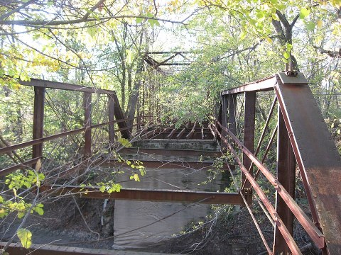 The Bridge To Nowhere In The Middle Of The Indiana Woods Will Capture Your Imagination